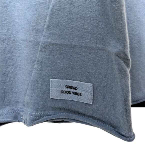 NWT LIFE IS GOOD Vintage Blue Good Vibes Ex-Boyfriend Long Sleeve Crushe… - Picture 4 of 7